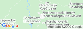 Zheleznogorsk Ilimskiy map